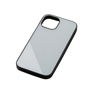 iPhone 13 mini (5.4インチ) ケース Hybrid Case Etanze エタンゼ メタリックホワイト iPhone 13 mini