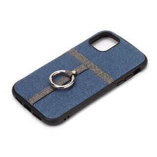 iPhone 11 Pro ケース ポケット＆リング付ハイブリッドタフケース デニム調ブルー iPhone 11 Pro