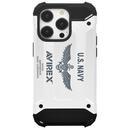 AVIREX 耐衝撃ケース アーミータフ シルバー iPhone 15 Pro
