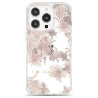 iPhone 15 Pro (6.1インチ) ケース rienda TPUクリアケース Dress Flower ピンク iPhone 15 Pro