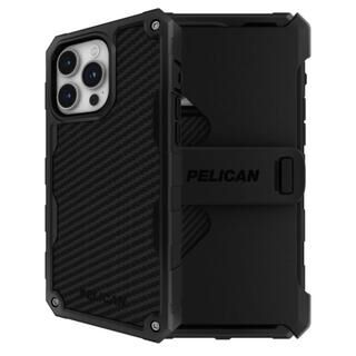 iPhone 15 Pro Max (6.7インチ) ケース Pelican Shield スタンド機能付きホルスター MagSafe対応 リサイクルプラスチック Kevlar iPhone 15 Pro Max