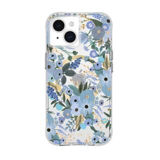 iPhone 15 (6.1インチ) ケース Rifle Paper Co.  MagSafe対応 リサイクルプラスチック Garden Party Blue iPhone 15/14/13