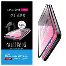 フルカバー強化ガラス フレーム付 ドラゴントレイル/ブラック iPhone XR
