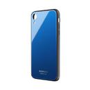 背面ガラスシェルケース「SHELL GLASS」 ブルー iPhone XR