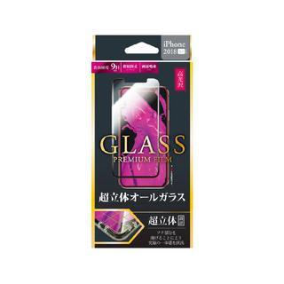 iPhone XR フィルム 強化ガラスフィルム 「GLASS PREMIUM FILM」 超立体オールガラス ブラック/高光沢/0.33ｍｍ iPhone XR