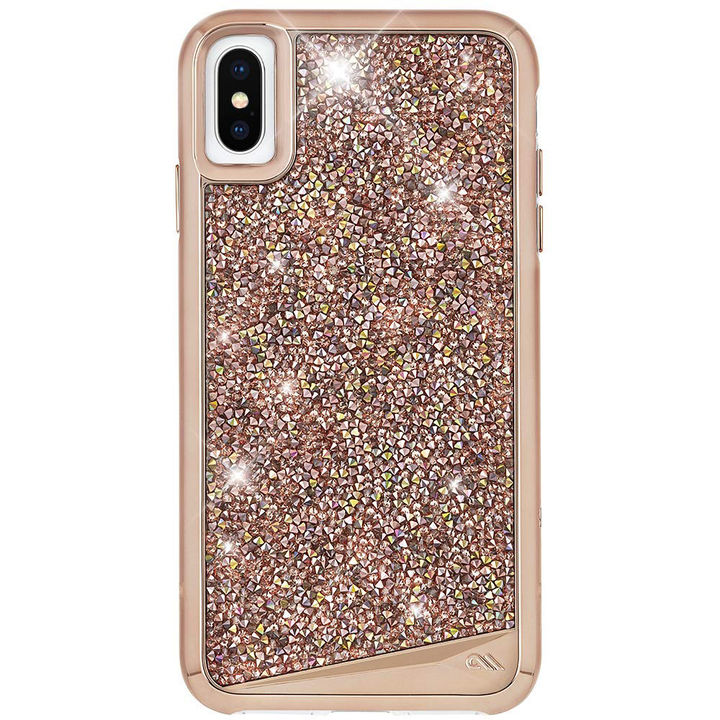 iPhone XS/X ケース Case-Mate Brilliance ワイヤレス充電対応 水晶石ケース pink iPhone XS/X_0