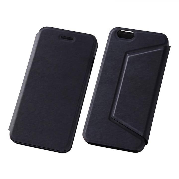 iPhone6s/6 ケース スタンド機能付きスリム手帳型ケース ブラック iPhone 6s/6_0