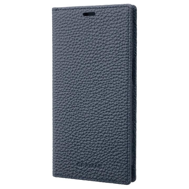 GRAMAS Shrunken-calf Leather Book Case 手帳型レザーケース Navy iPhone 13_0