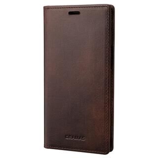 iPhone 13 mini (5.4インチ) ケース GRAMAS Museum-calf Leather Book Case 手帳型レザーケース Dark Brown iPhone 13 mini