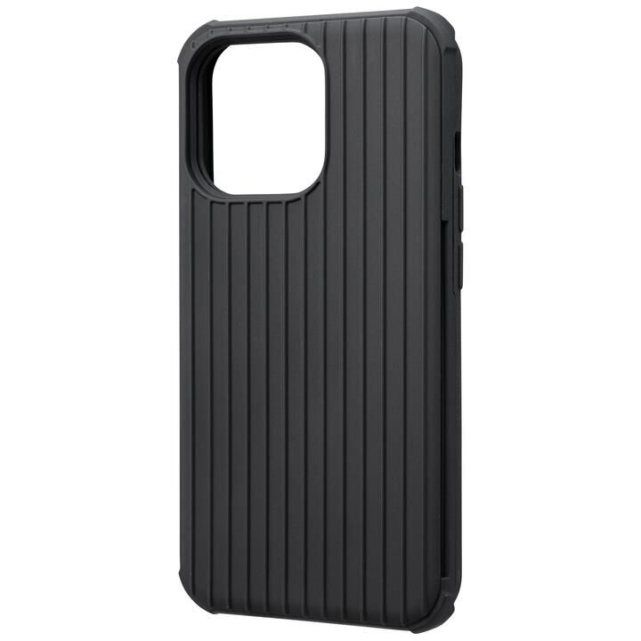 GRAMAS COLORS Rib-Slide Hybrid Shell Case 耐衝撃ハイブリッドケース Black iPhone 13 Pro_0