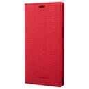 GRAMAS Shrunken-calf Leather Book Case 手帳型レザーケース Red iPhone 13
