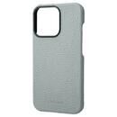 GRAMAS Shrunken-calf Leather Shell Case 背面型レザーケース Baby Blue iPhone 13 Pro【7月上旬】