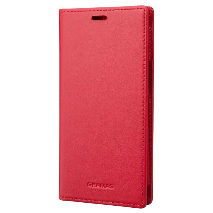 GRAMAS Italian Genuine Leather Book Case 手帳型レザーケース Red iPhone 13 mini【5月下旬】_0