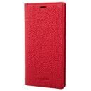GRAMAS Shrunken-calf Leather Book Case 手帳型レザーケース Red iPhone 13 mini