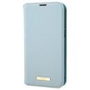 GRAMAS COLORS Shrink PU Leather Book Case 手帳型PUケース Light Blue iPhone 13 Pro