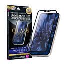 LEPLUS ガラスフィルム GLASS PREMIUM FILM 全画面保護 ソフトフレーム ブルーライトカット iPhone 13 Pro Max