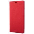 GRAMAS Shrunken-calf Leather Book Case 手帳型レザーケース Red iPhone 13 Pro Max