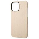 GRAMAS Shrunken-calf Leather Shell Case 背面型レザーケース Ivory iPhone 13 Pro Max【7月上旬】