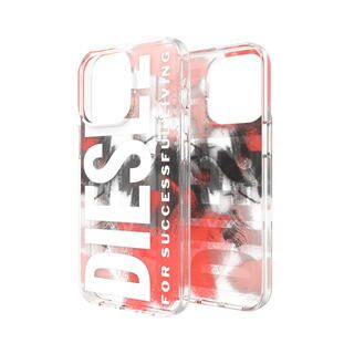 iPhone 13 ケース DIESEL Clear Military Brush Red iPhone 13/iPhone 13 Pro