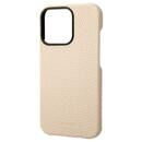 GRAMAS Shrunken-calf Leather Shell Case 背面型レザーケース Ivory iPhone 13 Pro【7月上旬】