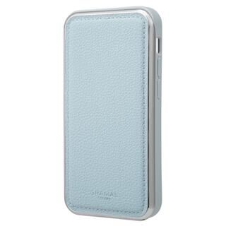 iPhone 13 mini (5.4インチ) ケース GRAMAS COLORS Shrink PU Leather Hybrid Shell Case 背面型ハイブリッドケース Light Blue iPhone 13 mini