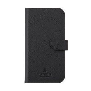 iPhone 15 (6.1インチ) ケース LANVIN COLLECTION Folio Case Double Lined for MagSafe  Black iPhone 15