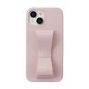 LANVIN en Bleu Slim Wrap Case Stand & Ring Ribbon Sakura Pink iPhone 15