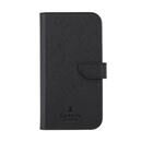 LANVIN COLLECTION Folio Case Double Lined for MagSafe  Black iPhone 15 Pro