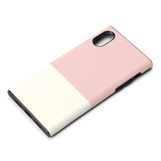 iPhone XS/X ケース Premium Style ハイブリッドタフケース サフィアーノ調/ピンク iPhone XS/X