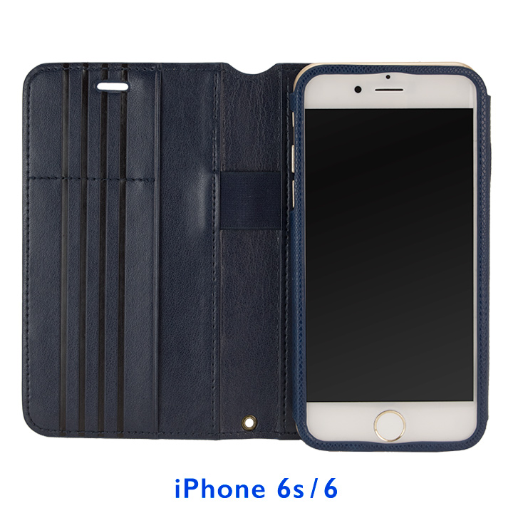 iPhone6s/6 ケース Su-Penホルダー付き 最薄 手帳型レザーケース ブルー  iPhone 6s/6_0