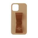 LANVIN en Bleu Slim Wrap Case Stand & Ring Ribbon 2 Tone Retro Red/Terracotta iPhone 13 mini