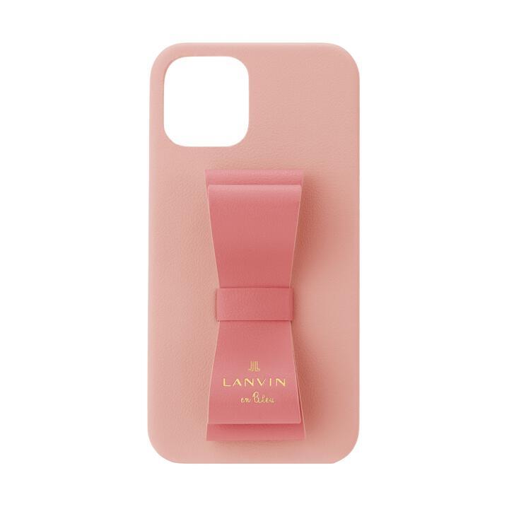 LANVIN en Bleu Slim Wrap Case Stand & Ring Ribbon 2 Tone Baby Pink/Vivid Pink iPhone 13_0