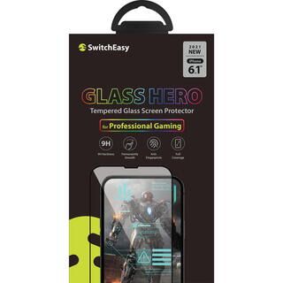 iPhone 13 / iPhone 13 Pro (6.1インチ) フィルム SwitchEasy Glass Hero 3Dフルカバー強化ガラス Transparent iPhone 13/iPhone 13 Pro