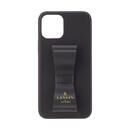 LANVIN en Bleu Slim Wrap Case Stand & Ring Ribbon Black iPhone 13 Pro Max