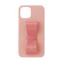 LANVIN en Bleu Slim Wrap Case Stand & Ring Ribbon 2 Tone Baby Pink/Vivid Pink iPhone 13 mini
