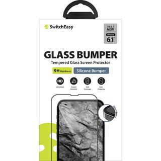 iPhone 13 / iPhone 13 Pro (6.1インチ) フィルム SwitchEasy Glass Bumper 3Dフルカバー強化ガラス Transparent iPhone 13/iPhone 13 Pro