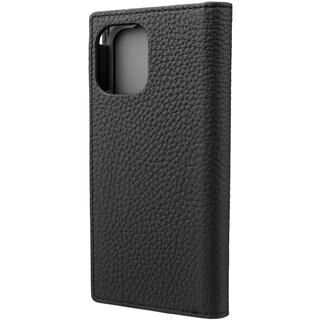 iPhone 12 mini (5.4インチ) ケース GRAMAS Shrunken-calf Leather 手帳型ケース Black iPhone 12 mini