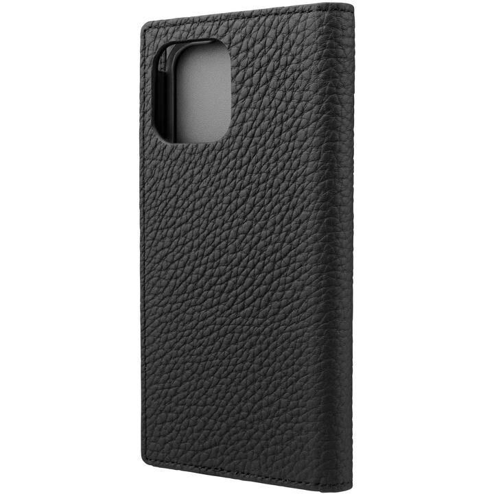GRAMAS Shrunken-calf Leather 手帳型ケース Black iPhone 12/iPhone 12 Pro_0