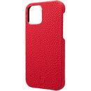 GRAMAS Shrunken-calf Leather シェルケース Red iPhone 12/iPhone 12 Pro