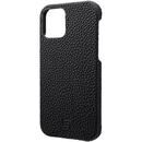GRAMAS Shrunken-calf Leather シェルケース Black iPhone 12/iPhone 12 Pro