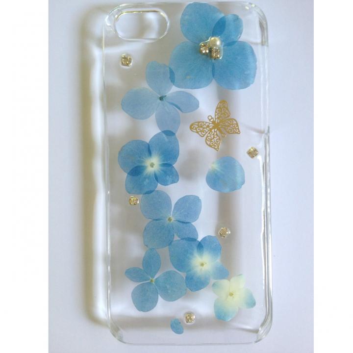 iPhone SE/5s/5 ケース 鮮やかな青い紫陽花ケース クリア (ハード) iPhone 5 ケース_0