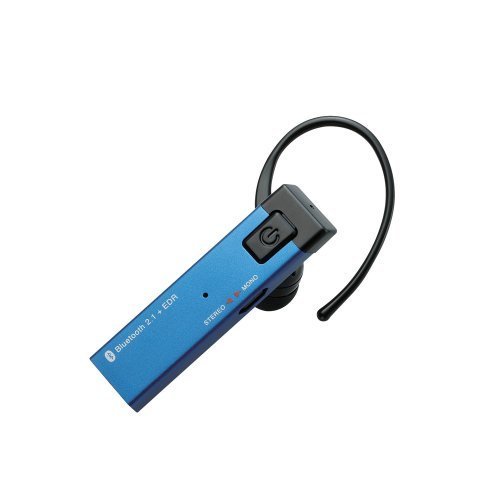 Bluetooth/携帯用ヘッドホン/カナルタイプ/モノ&ステレオ対応/アルミ筐体/ブルー_0