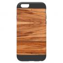天然木 Man&Wood プロテクションタイプ カプチーノ ブラックフレーム iPhone 6ケース