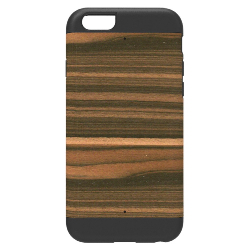 iPhone6 ケース 天然木 Man&Wood プロテクションタイプ エボニー ブラックフレーム iPhone 6ケース_0