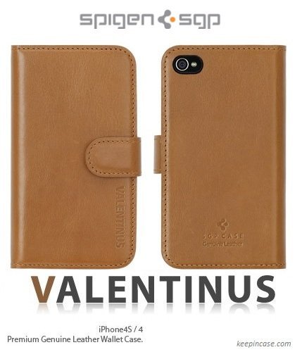 Leather Case Valentinus Series Brown iPhone4/4s_0
