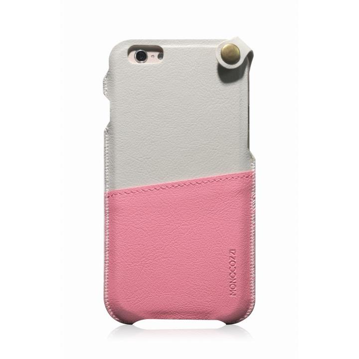 iPhone6 ケース MONOCOZZI ソフトPUレザーポーチケース クリーム/ピンク iPhone 6 ケース_0