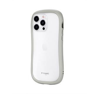 iPhone 15 Pro Max (6.7インチ) ケース 耐傷・耐衝撃ハイブリッドケース 「ViAMO freely」 ライトグレー iPhone 15 Pro Max