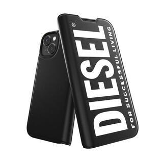 iPhone 15 (6.1インチ) ケース DIESEL ディーゼル Booklet ブラック iPhone 15