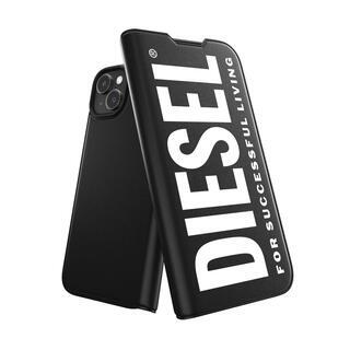 iPhone 15 Plus (6.7インチ) ケース DIESEL ディーゼル Booklet ブラック iPhone 15 Plus