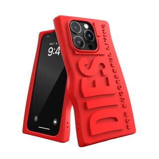 iPhone 15 Pro (6.1インチ) ケース DIESEL ディーゼル D By DIESEL Silicone レッド iPhone 15 Pro【5月上旬】
